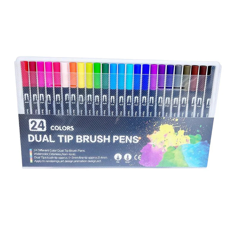 Watercolor pencils in a tin, next to the reading journal, ideal artsupplies for creative expression.