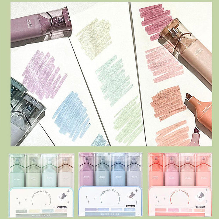 Premium shimmer markers, non-toxic & quick-drying, great for school and home art projects