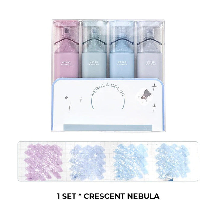Assorted shimmer markers, designed for smooth application on various surfaces, art supplies