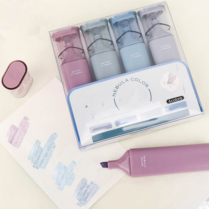 Art markers with shimmering effect, adds sparkle to illustrations & designs, creative gifts