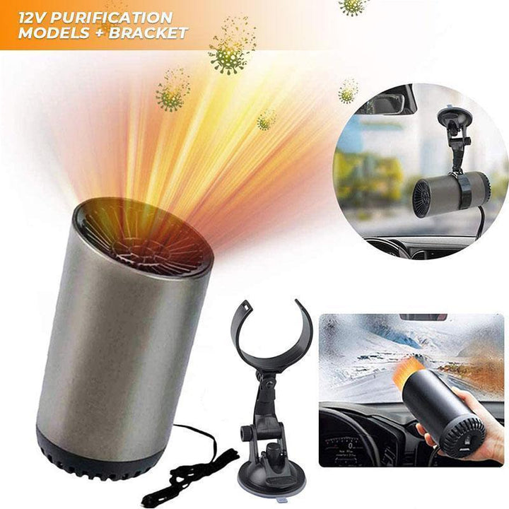 Unisex cup shape car warm air blower for fast defrosting and heating, 12V auto accessories