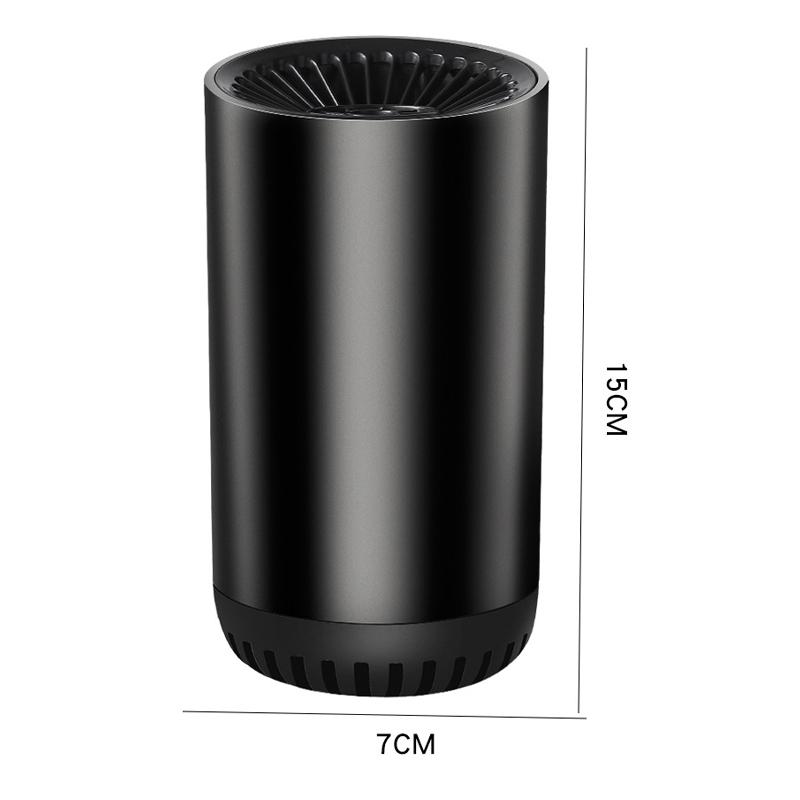 Unisex 12V car heater, demister, and defroster in a cup design for efficient auto heating