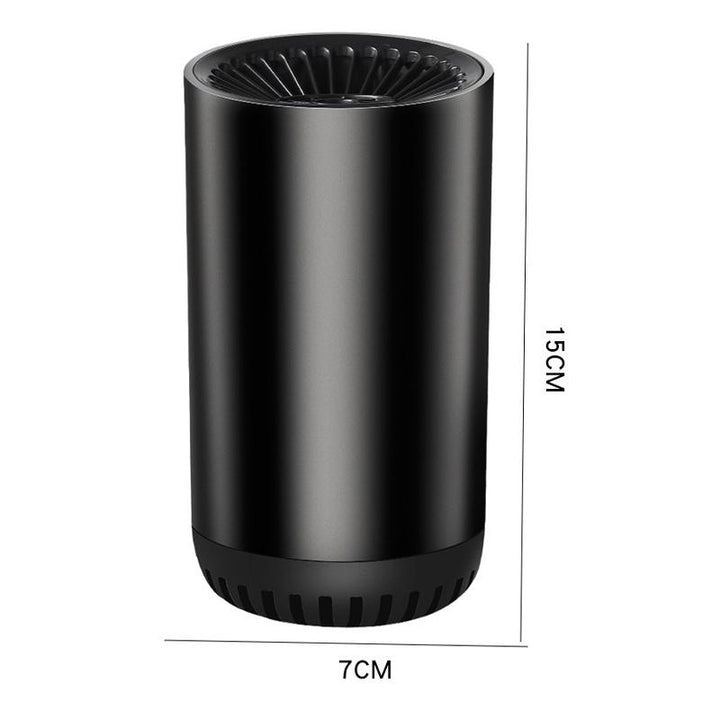 Unisex 12V car heater, demister, and defroster in a cup design for efficient auto heating