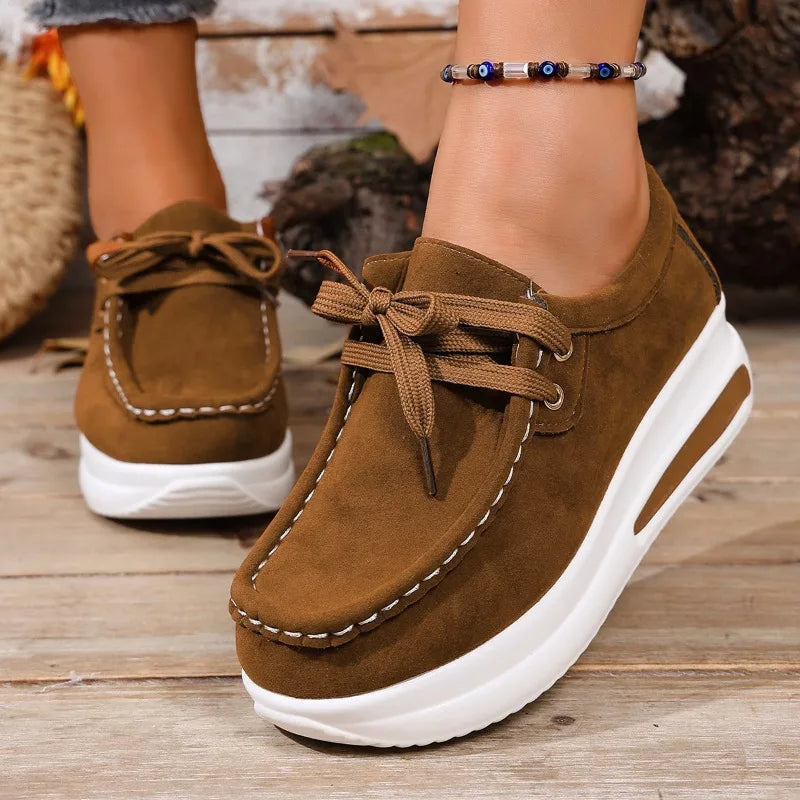 Unisex Walking Shoes, tan color, showcasing the cushioned interior for superior orthopedic support