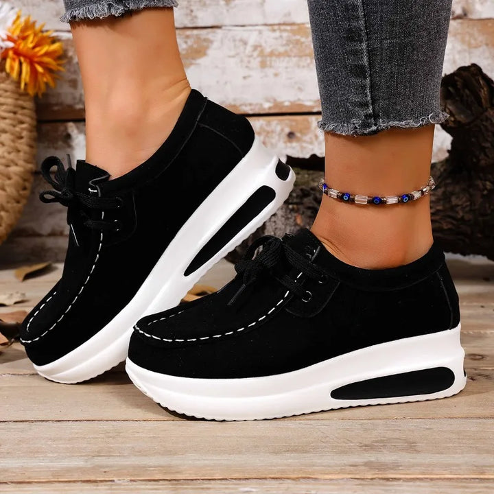 Bottom sole of Unisex Orthopedic Walking Shoes, durable non-slip grip for various terrains