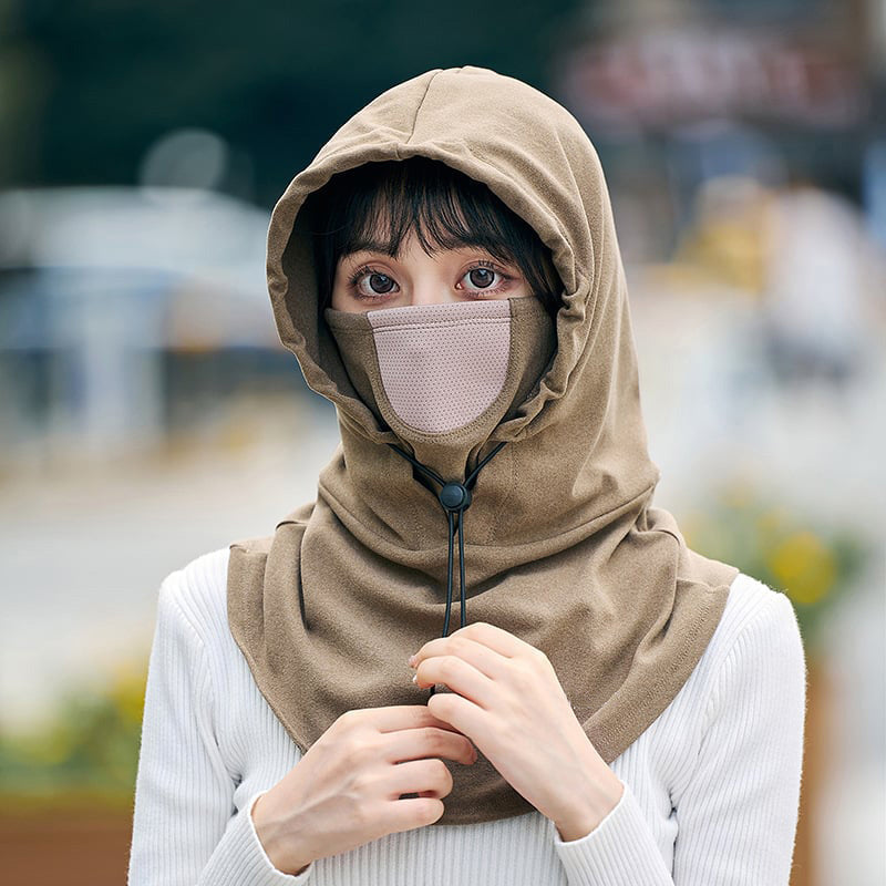 Cold weather cycling mask, lightweight and breathable yet highly insulating