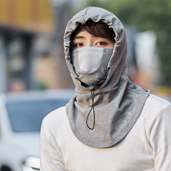 Unisex cycling neck warmer and integrated face mask, cold weather essential