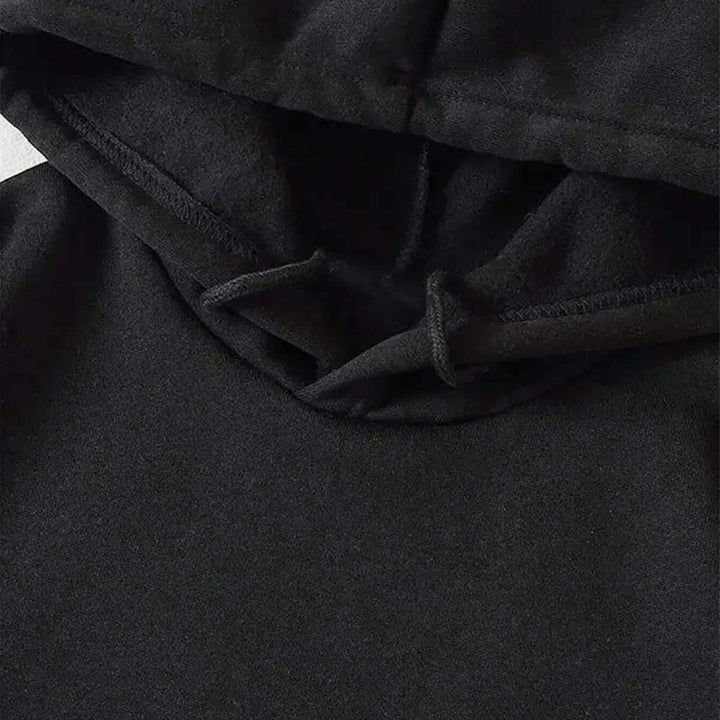 Woman smiling in 'Dear Person Behind Me' sweatshirt, comfort wear, casual fashion