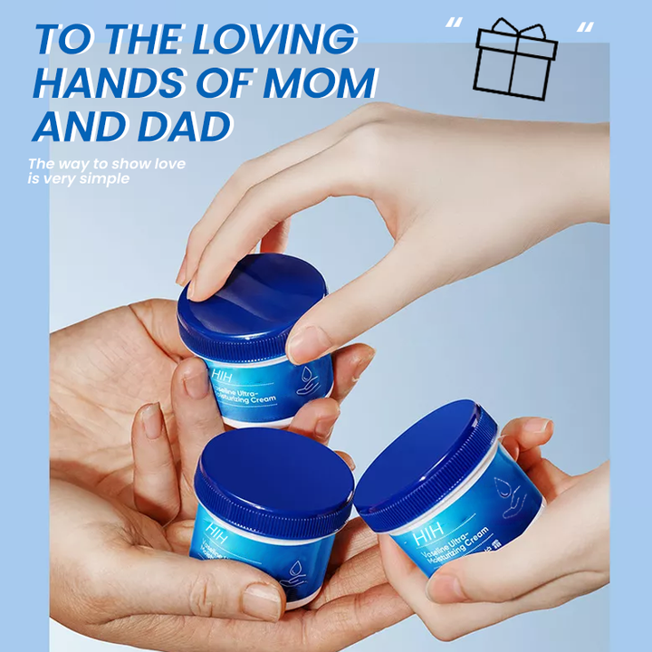 Unisex deep moisturizing cream jar, perfect for dry skin hydration with Vitamin E.