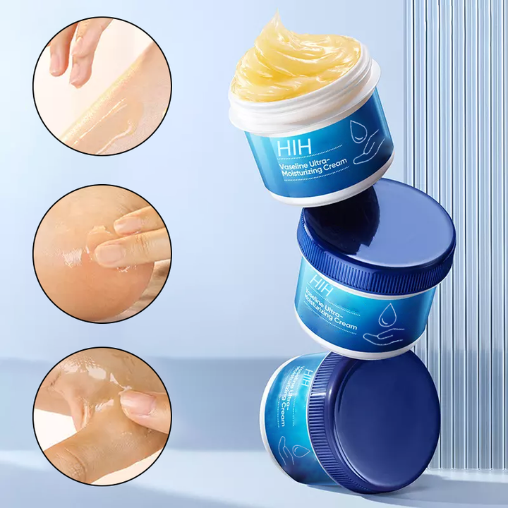 Eco-friendly packaging of the unisex deep moisturizing cream, good for skin & planet.