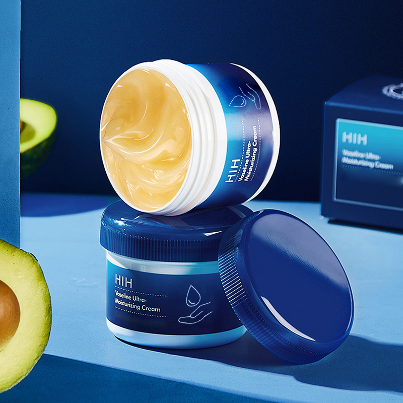 Packaging of unisex deep moisturizing cream featuring benefits for dry skin relief.
