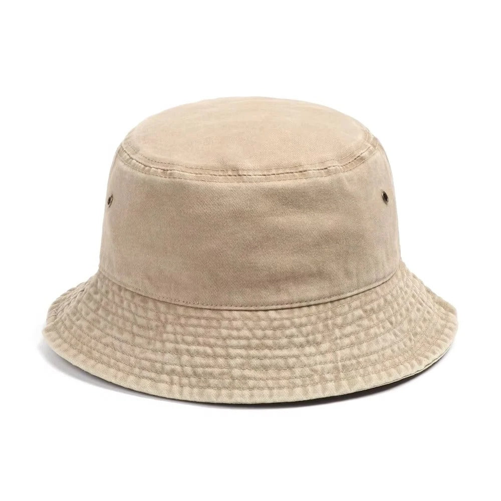 Lightweight denim travel hat, ideal for your next adventure & easy packing.