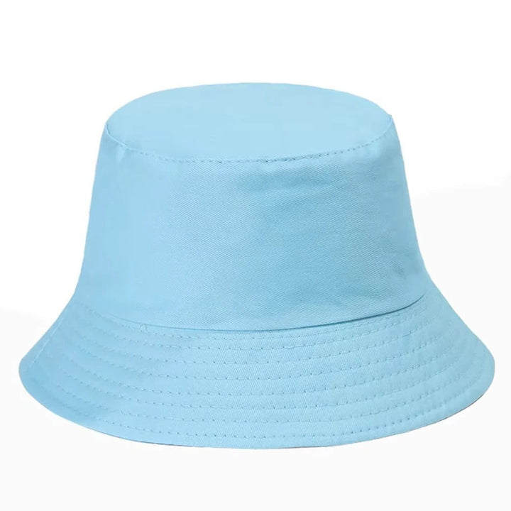 Packable & foldable denim bucket hat, a must-have travel accessory.