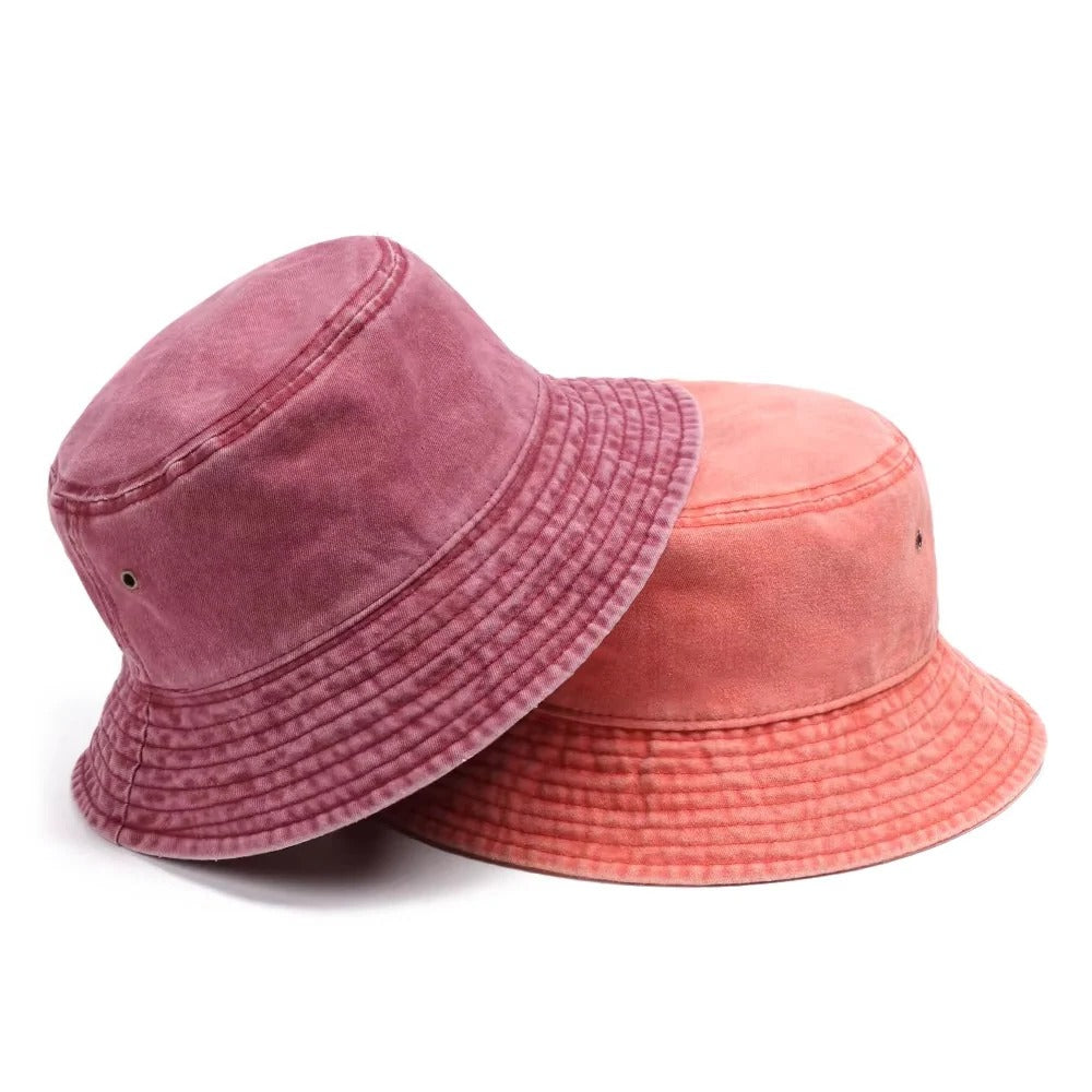 Unisex packable denim sun hat, providing ultimate sun protection on the go.