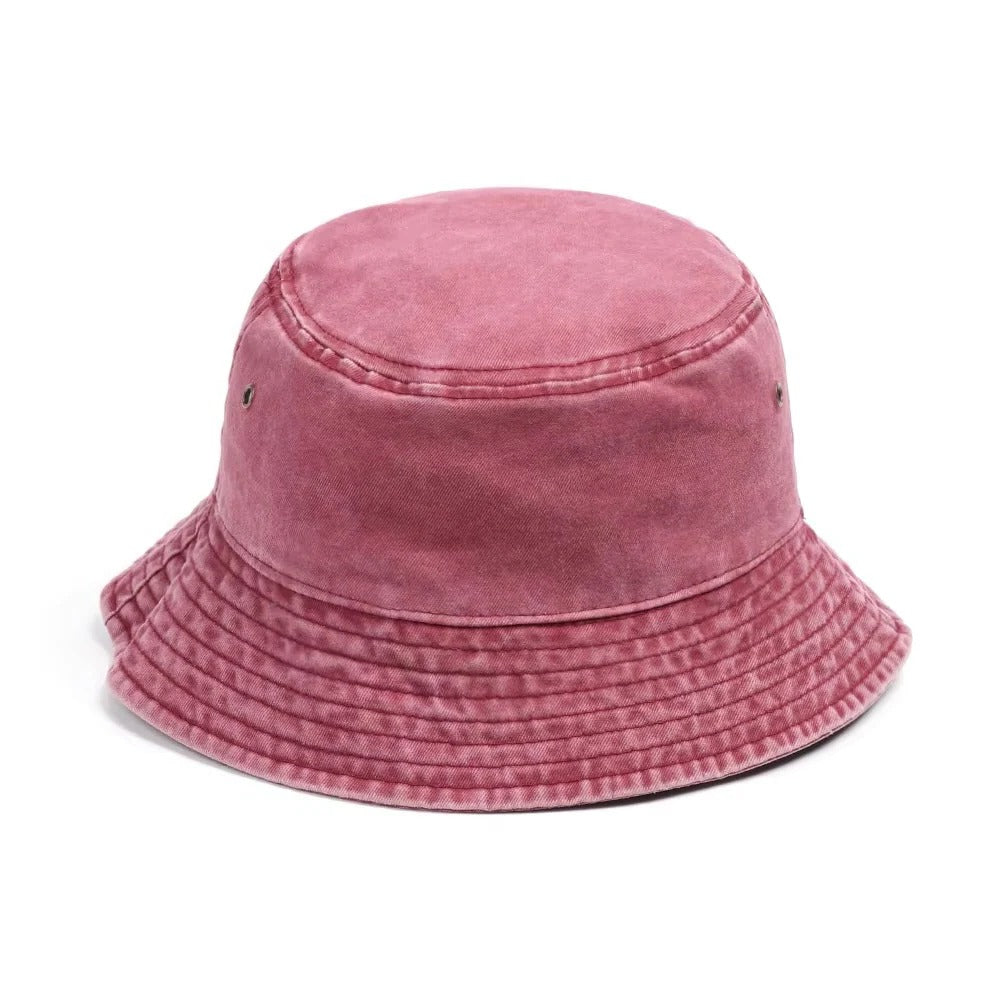 Soft cotton denim bucket hat, comfortable and stylish for everyday wear.