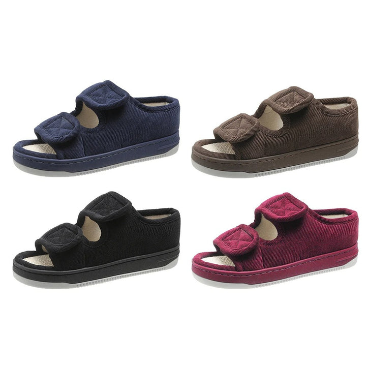 Unisex diabetic comfort sandals for swollen feet, adjustable for edema & extra wide fit.
