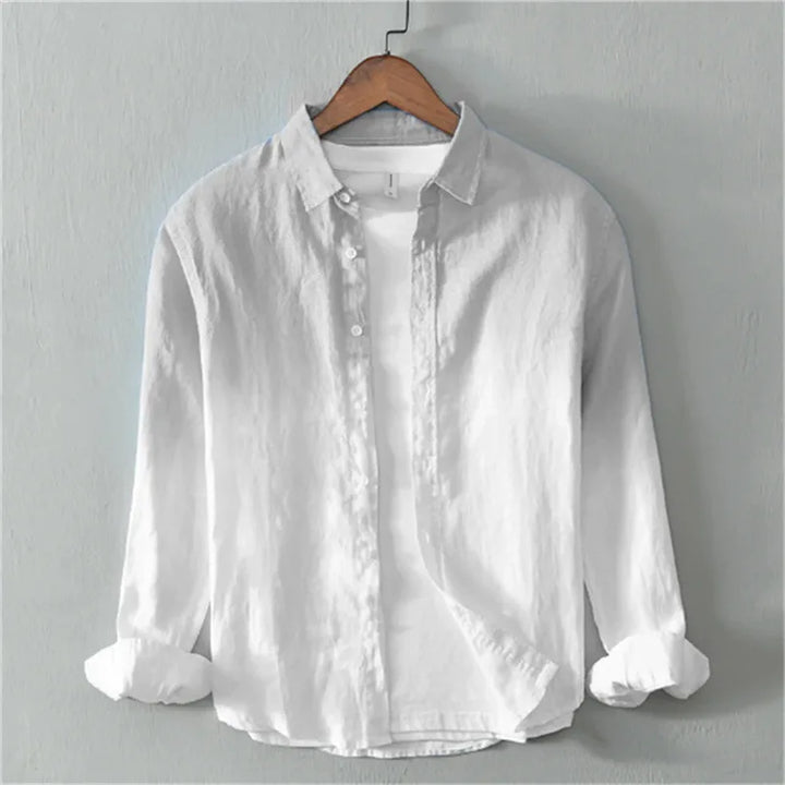 Stylish ombre collared shirt for him or her, a dip dye gradient button down with casual appeal.