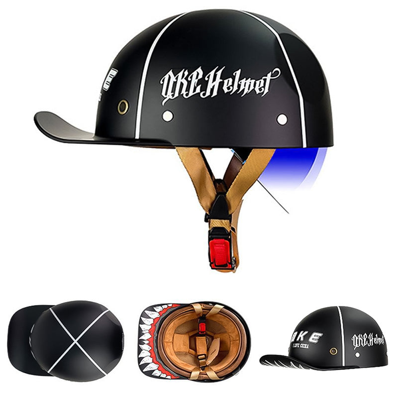 High-quality DOT approved motorcycle baseball helmet for reliable riding protection.
