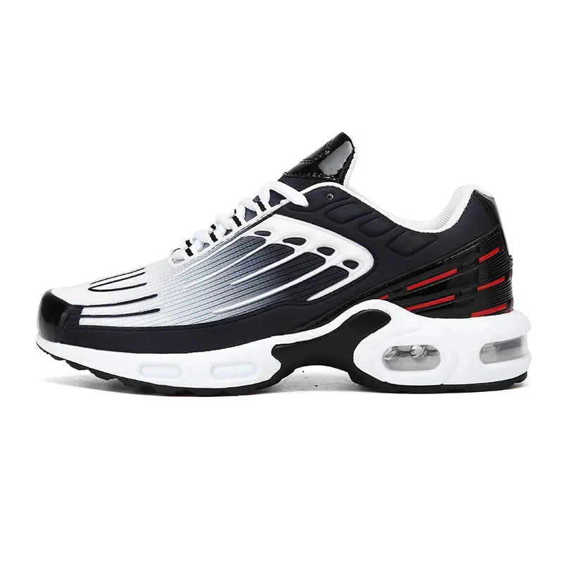 Front view of Unisex Dynamic Court Sports Shoes, highlighting the secure lacing system and toe protection