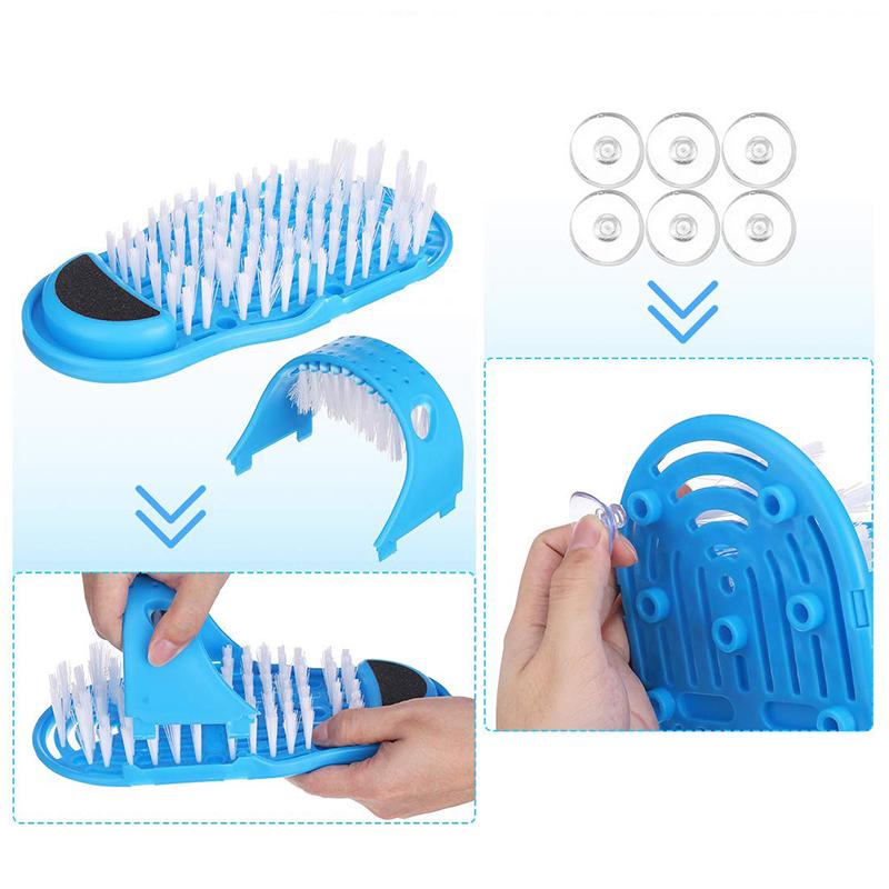 Hygiene foot scrubber slipper, a practical bath accessory for clean, healthy feet