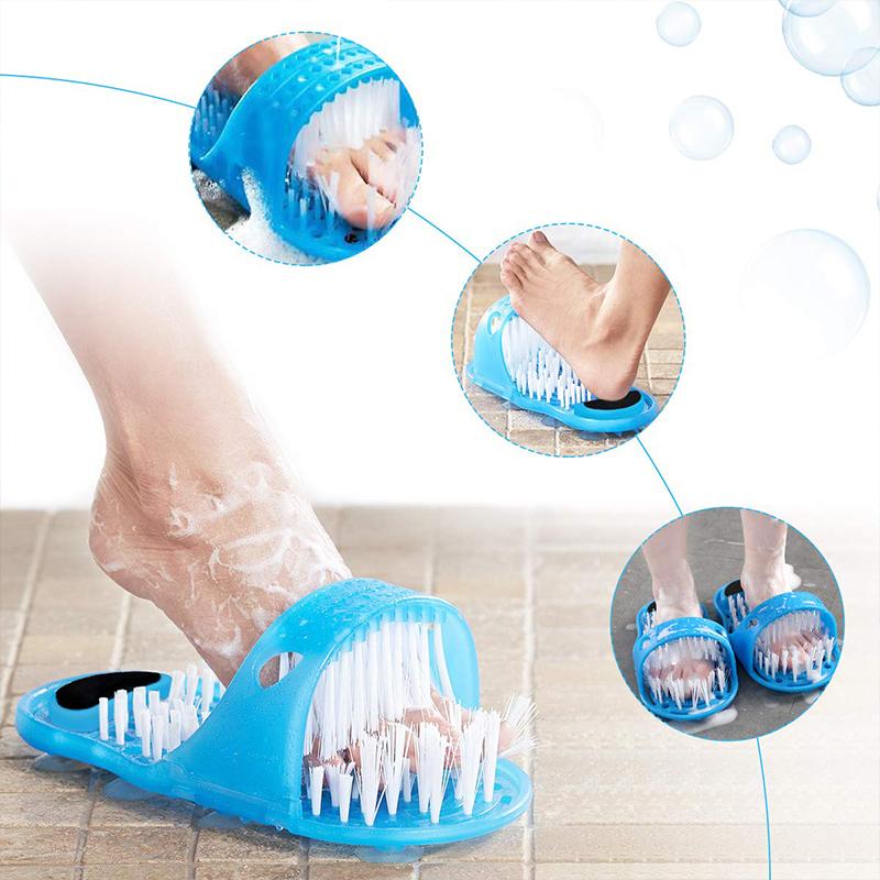 Compact Easy Foot Scrubber Slipper, perfect for daily foot care and relaxation in the shower