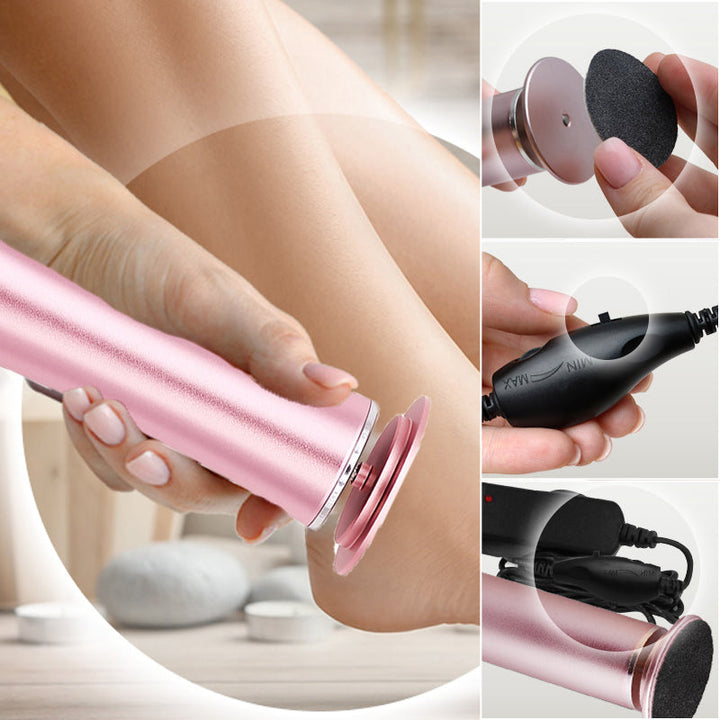 Unisex electric foot callus remover with ergonomic design for smooth feet