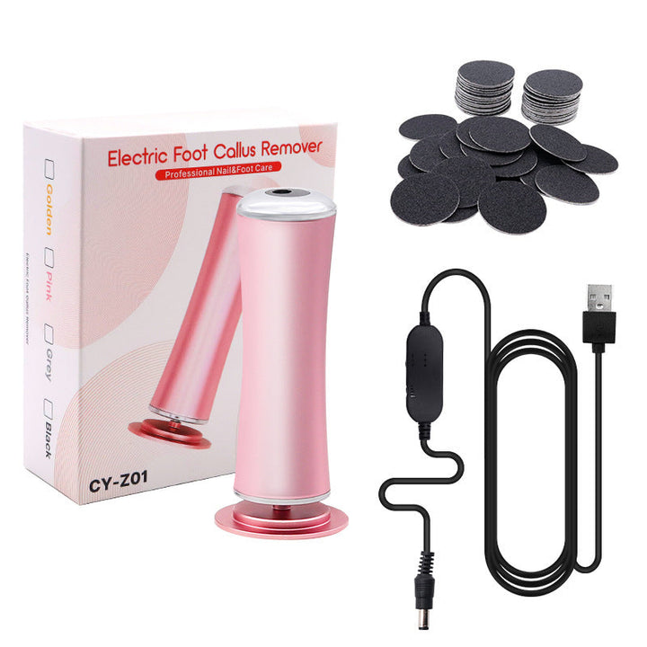 Waterproof electric foot callus remover, safe for use in the shower for convenience