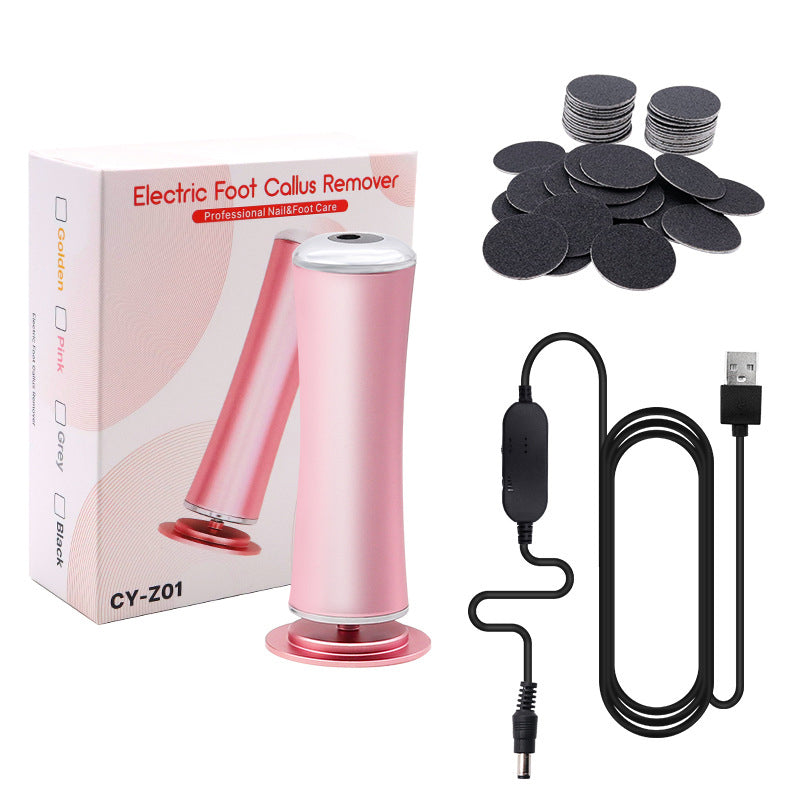 Set of different grinding heads for the electric foot callus remover, catering to various callus types