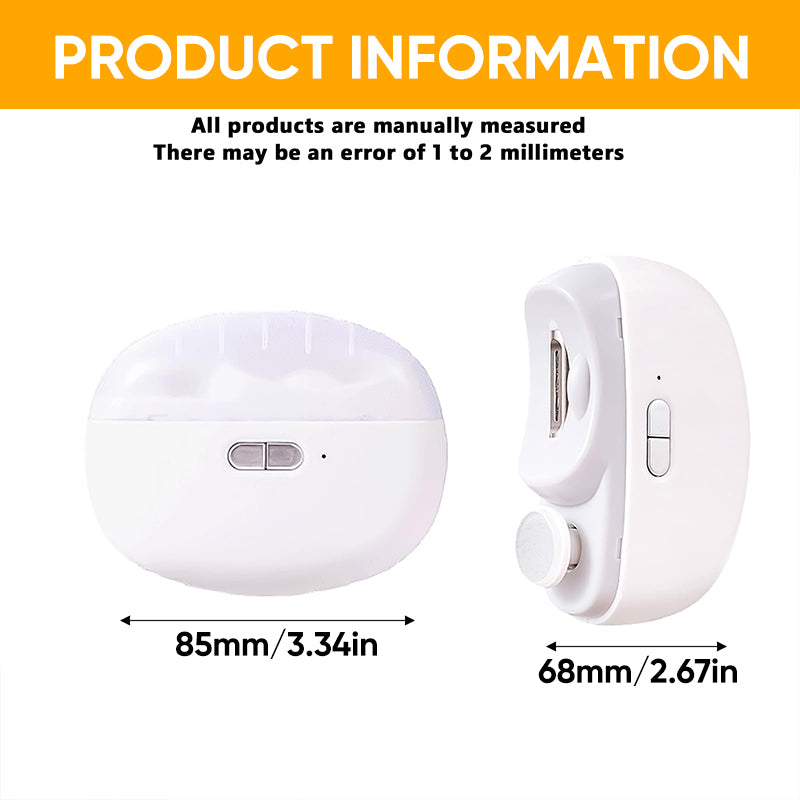 Advanced electric nail trimmer, a smart grooming device with enhanced safety features.