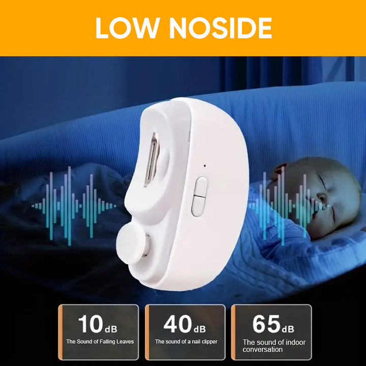 Automatic electric nail clipper, making nail grooming effortless and precise with a child lock.