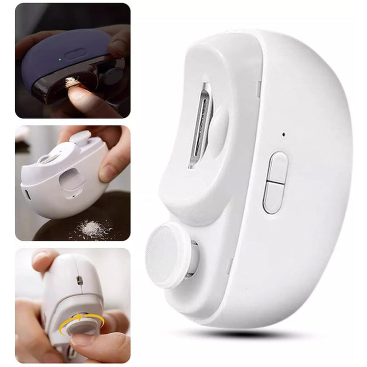 Unisex electric nail grinder, offering a gentle and effective solution for nail smoothing and trimming.