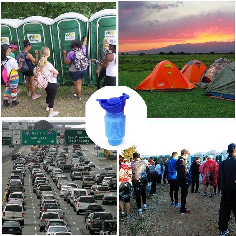 Compact unisex portable urinal, ideal travel accessory for hiking and emergencies