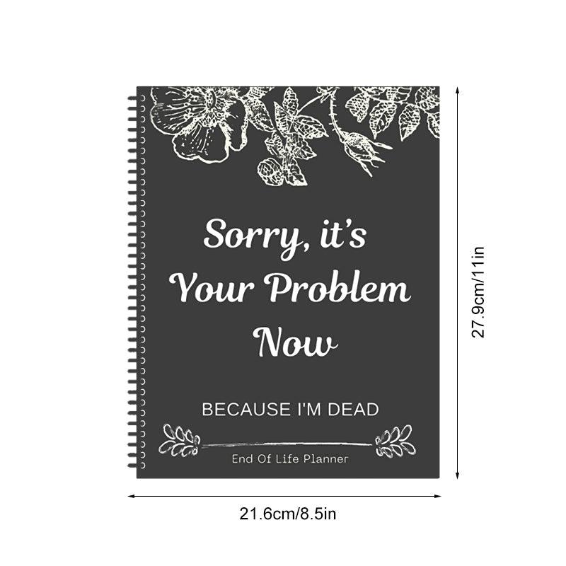 Gift-ready Unisex End-of-Life Planning Organizer Kit, an invaluable tool for legal and financial peace.
