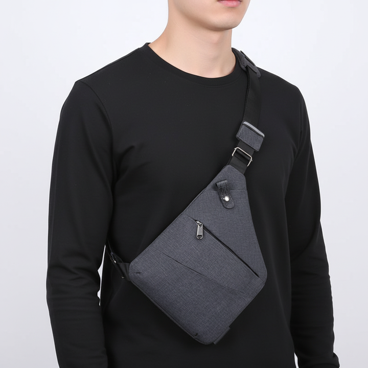 Lightweight anti-theft travel shoulder bag, ergonomic design for comfortable, secure carry.