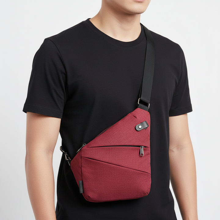 Secure travel crossbody bag, ergonomic design & anti-theft features for peace of mind.
