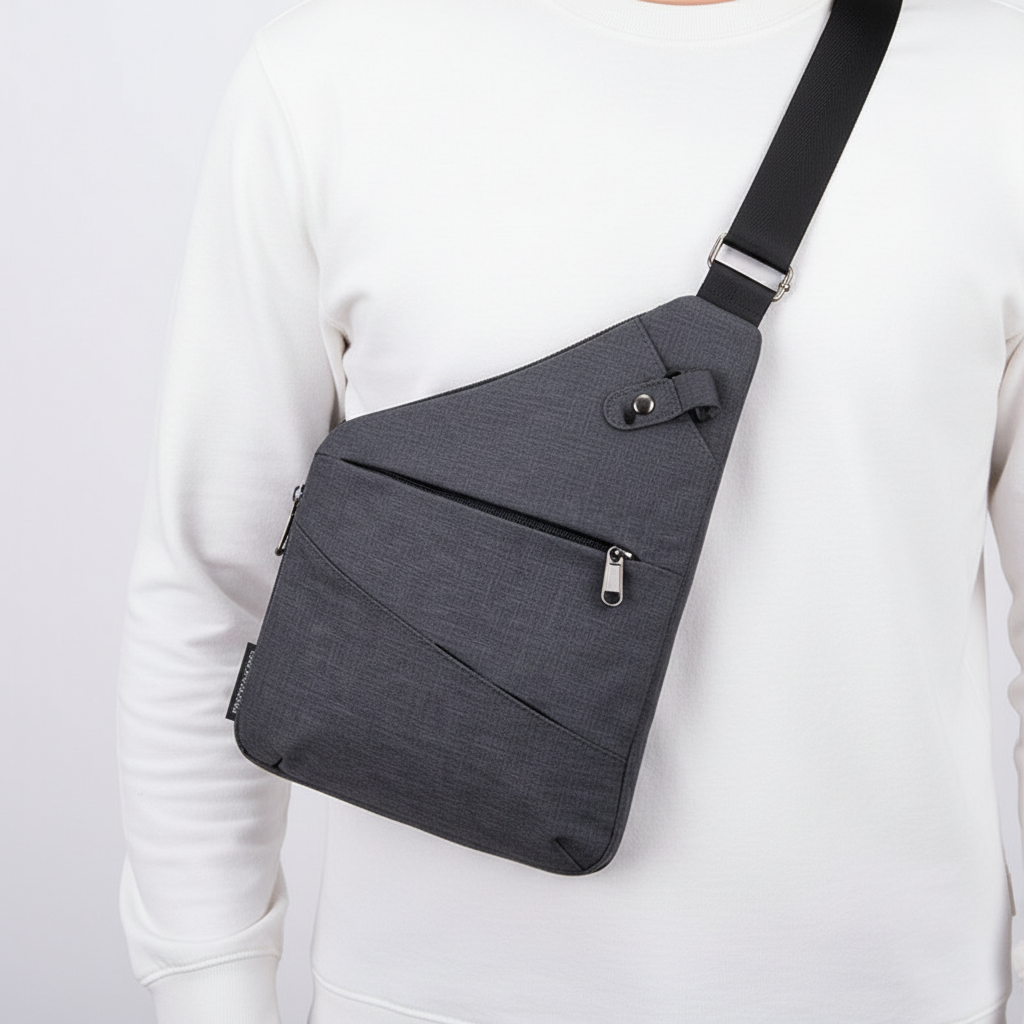 Ergonomic shoulder bag with anti-theft features, a secure carry solution for travelers.