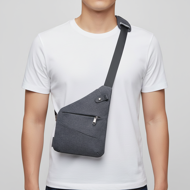 Crossbody anti-theft travel bag, ergonomic design ensures secure carry for daily essentials.