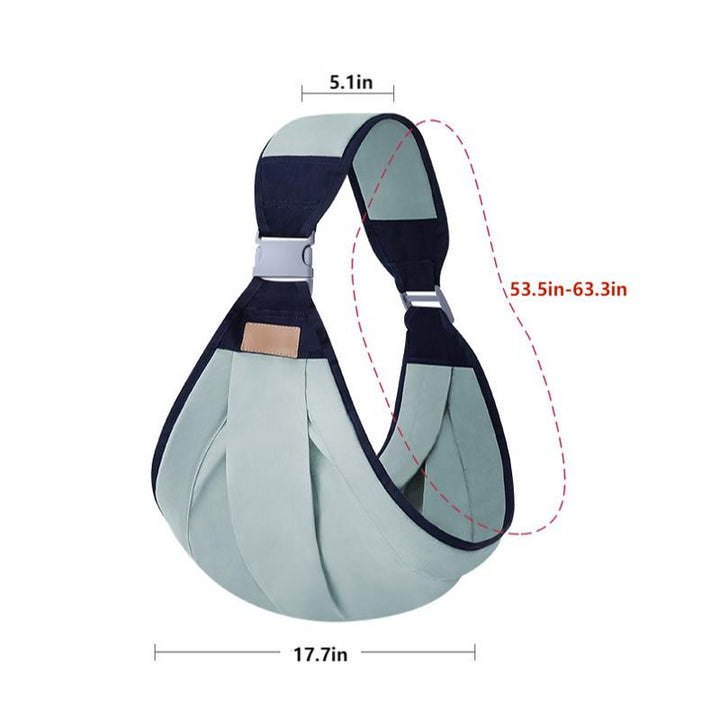 Breathable cotton baby carrier, ensuring optimal air circulation for your little one's comfort.