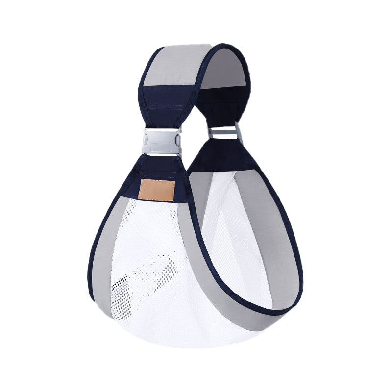 Hands-free baby carrier in a classic design, allowing parents to multitask with ease.