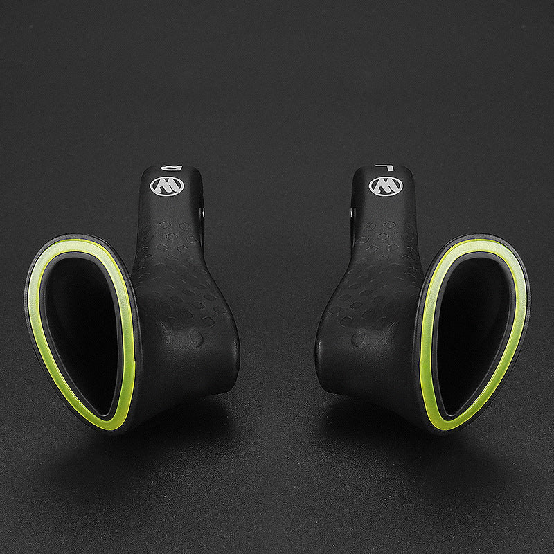 Durable ergonomic handlebar grips, non-slip design for secure cycling on road, MTB, or city bikes.