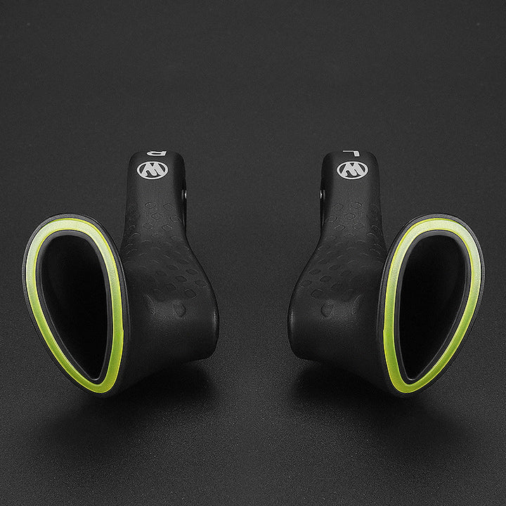 Durable ergonomic handlebar grips, non-slip design for secure cycling on road, MTB, or city bikes.