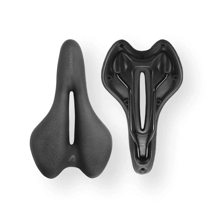 Breathable & durable bicycle saddle with memory foam. Ergonomic bike seat for unisex comfort on all rides.