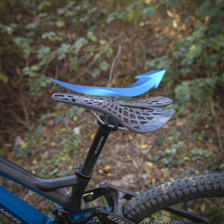 Enhanced riding experience with this unisex ergonomic bicycle saddle. Comfortable and durable bike accessory for all cycling.