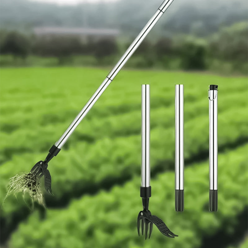 Unisex ergonomic detachable weed puller tool, ideal for effective gardening & lawncare
