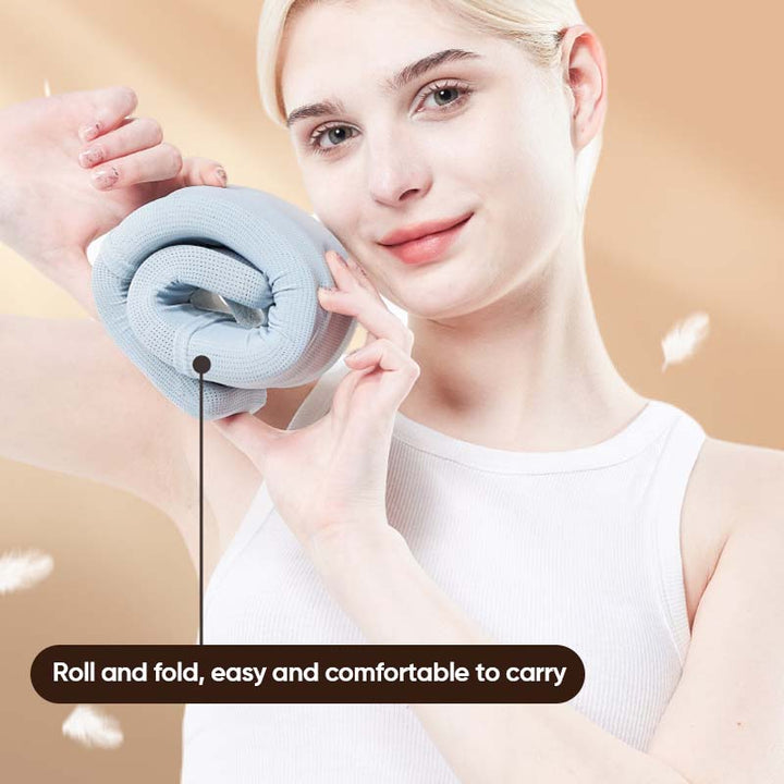 Adjustable ergonomic neck brace for posture and support, ideal for long-term comfort.