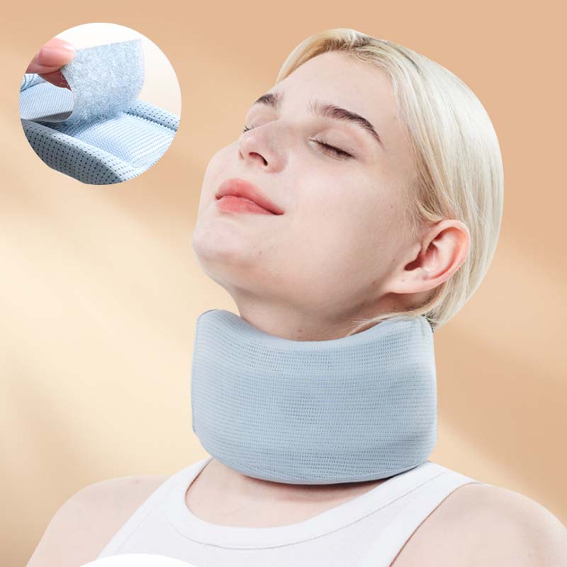 Ergonomic neck brace promoting cervical alignment, reducing strain and improving posture for all.