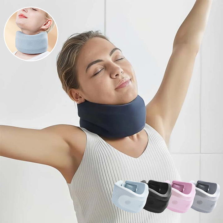 Unisex ergonomic neck brace, a pain relief solution for poor posture and neck issues.