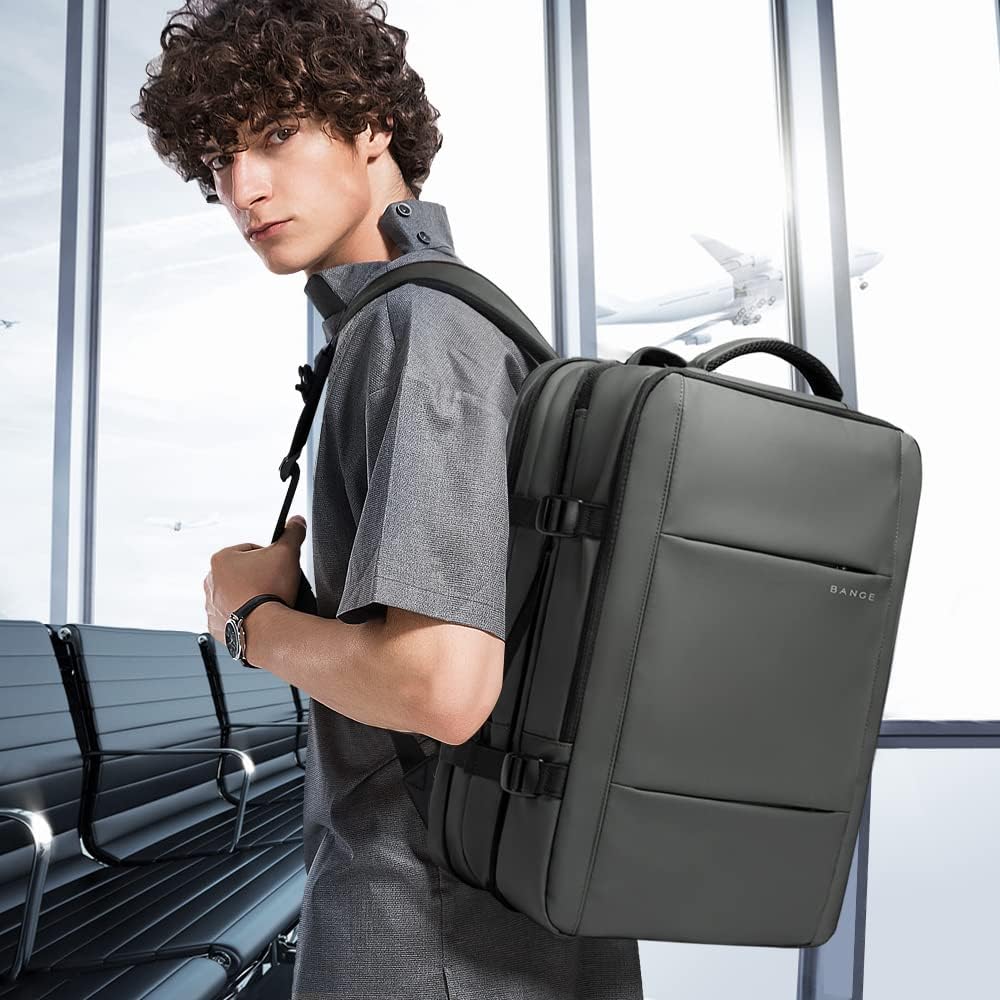 Expandable backpack converted into a duffle bag, showing carry versatility.