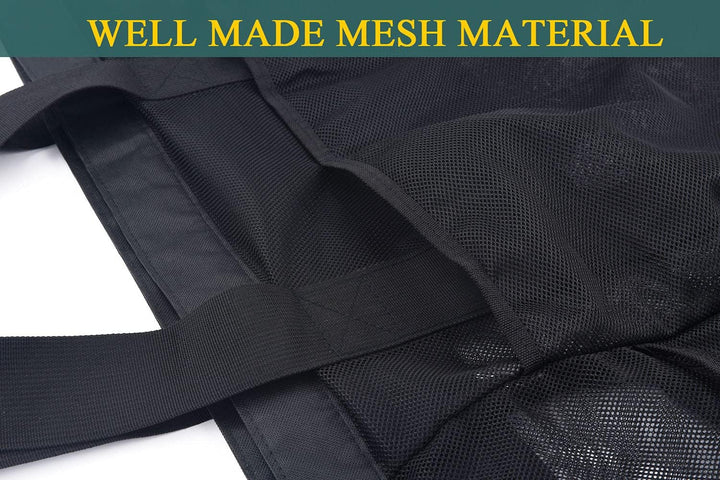 Durable mesh beach tote with long handles, extra-large, sandproof, perfect for pool and travel storage.
