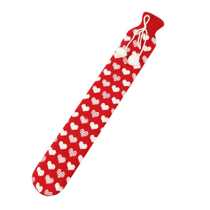 Unisex long hot water bottle, high-quality soft cover, provides sustained warmth and comfort